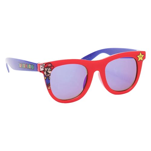 ARKAID SUPER MARIO Sunglasses for Kids | Nintendo Style Dress Up Accessory Shades with UV400 | One Size Fits Most Kids