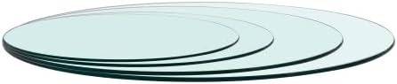 Round Glass Table Top,0.3" Inch Thick Tempered Pencil Edge Polish Glass Table Top 23.6"/31.5"/35.4"/39.4", Suitable for Dining, Coffee, Office, Side Table (Clear, 31.5")