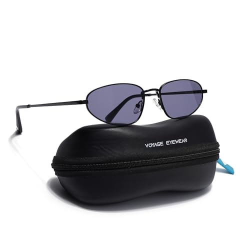 Image of Voyage UV Protected Oval Sunglasses for Men & Women