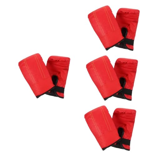 Mitaines de boxe bicolores YARNOW en mousse de polyuréthane rouge et bleu portables