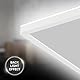 BRILONER - LED Deckenlampe mit indirektem Licht, 58cm, 22W, 3.000lm, flach, neutralweiße Lichtfarbe, Lampe, Deckenleuchte, Wohnzimmerlampe, LED Panel, Küchenlampe, Wohnzimmerleuchte, 58x20x3 cm, Weiß