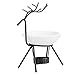 Produktbild KSTE Kerzenhalter - Deer Form Edelstahl Keramik ätherisches Öl Aroma Brenner, ätherisches Öl Diffusor Home Decoration (Farbe : Black)