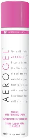 TRI Aerogel Hairspray - Non-Toxic Hair Finishing Spray for Styling, Volumizing and Holding Curly Hair with Flexible Hold - For Women and Men - Pack of 1 (10.5 oz)