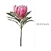 Lovmeety 3 Pcs Artificial King Protea Flowers, Pink King Protea Flowers with Stems Faux Proteas Cynaroides Flower Silk Kings Proteas Flower for Vase Filler Home Wedding Centerpieces Decoration