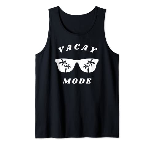 Vacanza Vacay Mode Occhiali Da Sole Palma Retro Vintage Beach Canotta