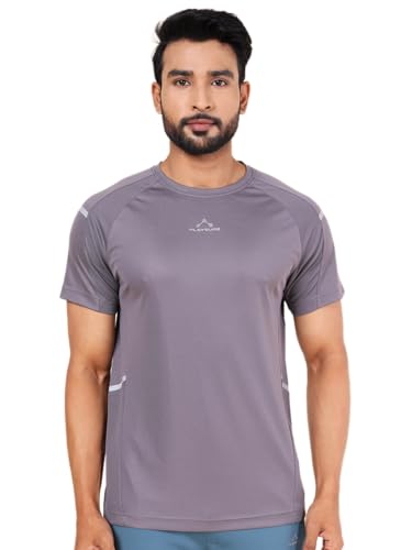 Image of Rupa Colors Mens PLAYSURE Dry FIT Raglan Sleeve Round Neck Activewear T-Shirt | 100% Polyester Fabric | Reflective Logo | Regular Fit