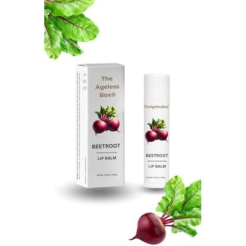 Lip Balm – Natural Moisturizing Lip Care, Organic Plant-Based Formula with Cold-Pressed Oils & Antioxidants, Vegan, Cruelty-Free (4.25 gm, Beetroot)