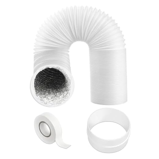 SPARES2GO PVC Erweiterungssatz Rohr für flexiblen Schlauch für Delonghi Klimaanlage (6m, 5 Zoll)
