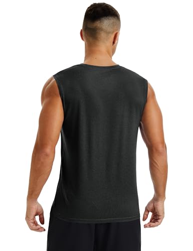 MAGCOMSEN Men's Tank Tops Moisture Wicking Workout Quick Dry Athletic Gym Muscle Running Sleeveless Shirts2