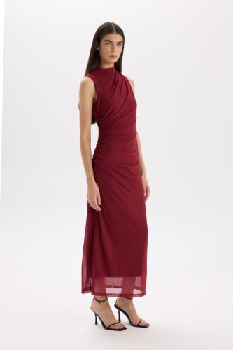 DeFacto Bodycon Vücudu Saran Yarım Balıkçı Yaka Basic Tül Maxi…
