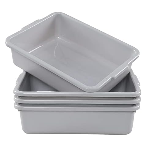 Neadas 8L Commercial Plastic Bus Boxes, 4 Pack Cover