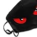 SESLFLKPJK Adults Boys Girls Warm Protective Masks Fashion Scarf Anti Dust Windproof Mouth Cover, Evil Black Red Eyes Mouth Decoration for Sports Travel Hiking