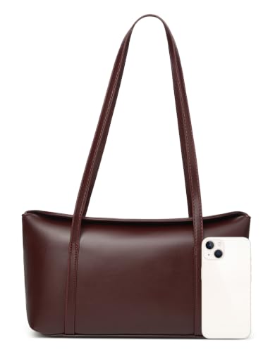 Image of Slouchy PU Leather Hobo Bags Women Retro Trendy Underarm Shoulder Bag Cute Crescent Crossbody Purses Travel Tote Handbag 2026