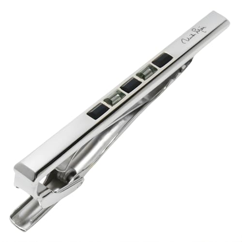 mila schon ミラ ショーン ブラック ストライプ クリスタルガラス ネクタイピン タイバー mst8391