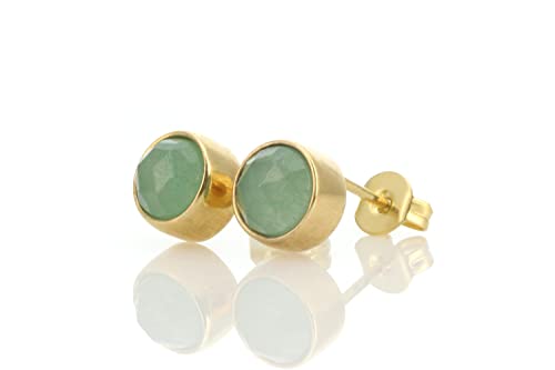Boucles d'oreilles aventurine verte apaisantes contre le stress quotidien