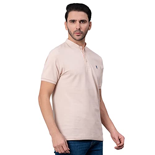 Image of Red Tape Henley Neck T-Shirt for Men | Comfortable & Breathable