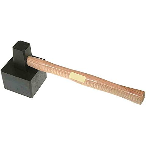 LSR TOOLS Plattenlegerhammer eckig 1500 g, mit anvulkanisiertem Kopf, 30170150 Cover
