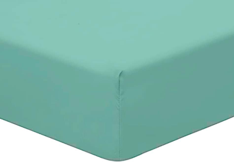 Adsin Fitted Sheet Super Soft Deep 10 inch (25 cm) Soft Brushed Polycotton Fabric Wrinkle and Fade Resistant Fitted Sheet (King,Green)