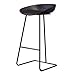 Sgabello da Bar per la Colazione con Gambe in Metallo Nero per Sgabello da Cucina, Semplice Design Moderno in Ferro - Carico Massimo 200 kg