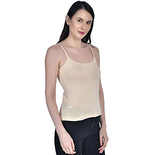 Image of Women's Regular Fit Cotton Camisole Slip Spaghetti Combo Pack of 1
