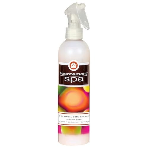 Image of Best Shot Scentament Spa Botanical Body Spray, Body Spray Conditioner for Pets, Cat and Dog Cologne Spray, Sweet Pea, 8 Oz