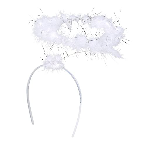 Boland 52860 - Fita de cabeça com design de anjo, cor branca