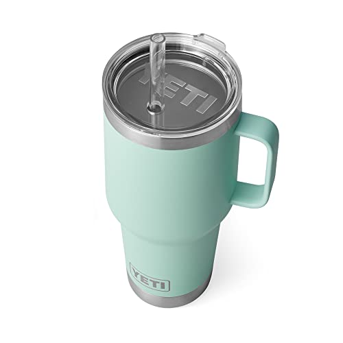 YETI Rambler 35 oz Straw Mug, Vacuum Insulated, Stainless Steel, Seafoam YETI Rambler 35 oz Straw Mug, Vacuum Insulated, Stainless Steel, Seafoam