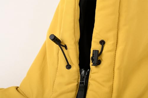 Image of Mywu Mens Puffer Vest with Hood Winter Outdoor Quilted Sleeveless Jacket