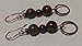 Bamboo Jasper Tiger's Eye Purple Hematite Small Copper Hoop Earrings Handmade By Beads For All