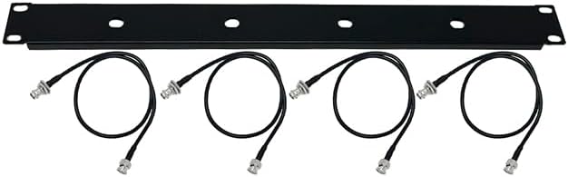 1U Antenna Relocation Rack Mount Kit, 19 Inch, 4 Hole Port with 4 Cables