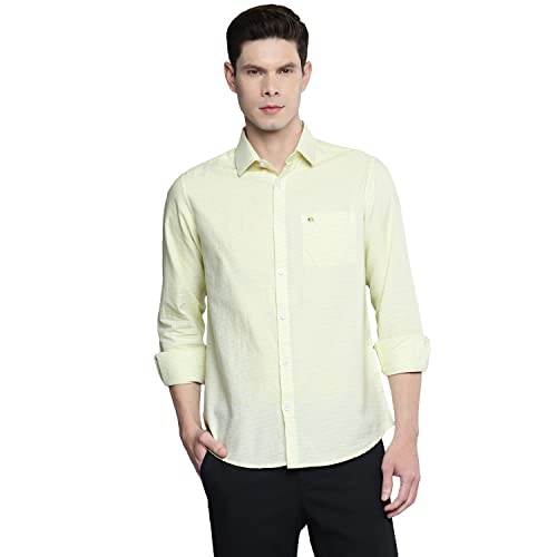 Image of Allen Cooper Cotton Striped Shirts for Men(35XL)