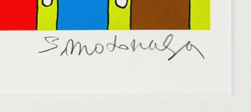 □元永定正 【くもがたかたちとかたちたち】 シルクスクリーン 直筆