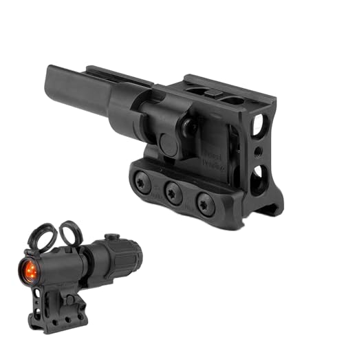Loupe et support métallique hybride avec montage pour lunette à bascule latérale PIC