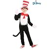 elope Dr. Seuss Cat in the Hat Costume for Kids - Jumpsuit, Hat, Gloves, Faux Fur Details, Officially Licensed