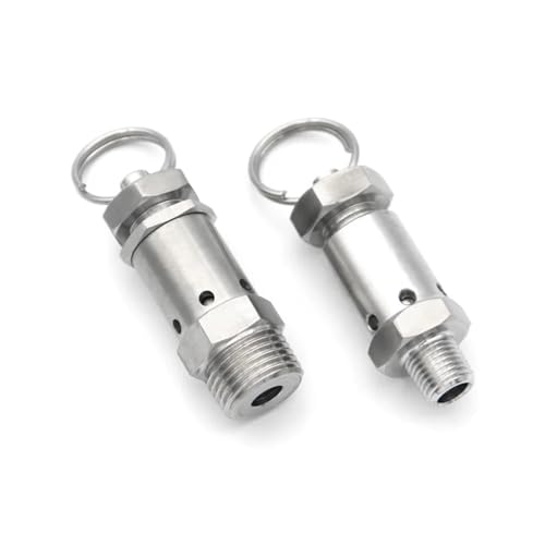 Válvula de seguridad en acero inoxidable SS304 de 1/2 pulgada para control de aire 2