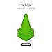 REEHUT 7.5 Inch Plastic Sport Training Traffic Cone (Set of 12, Green)