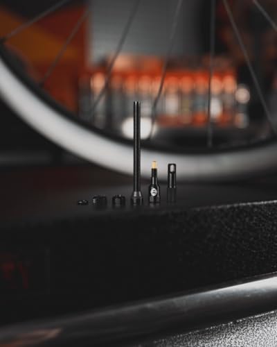 Válvulas Tubeless Tru-Tension FILLFAST | Alta Flujo y Anti-obstrucción para Bicicletas de Carrera, Carretera y Off-Road | Rosa - 60 mm miniatura 4