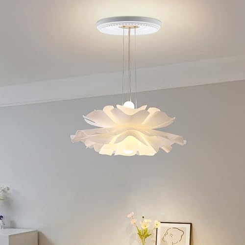 Image of Crapyt Ceiling Medallion, Home Lighting Ceiling Medallions | for Light Fixtures and Ceiling Fans, 12.4 inchOD x 3.94 inchID White