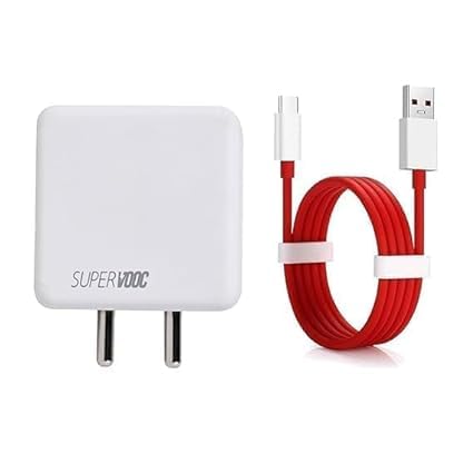 Image of Original 65W Charger with USB Type C Cable Compatible with Op-po Reno7 Pro 5G, Reno7 5G, K9 Pro, Reno6 Pro 5G, Reno6, Reno6 Pro 5G, Reno6 5G, K9, X3 (Adapter & Cable). (fast53)