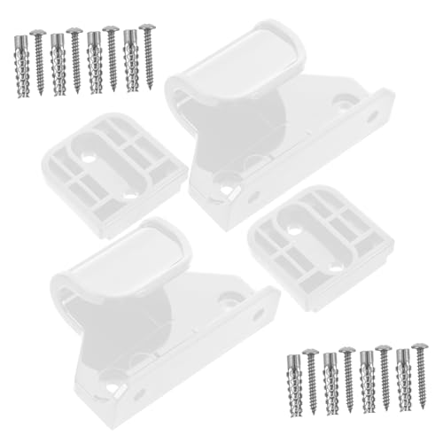 JUMPLAWN 1 Set Zaunzubehör Babygitter Einziehbares Sicherheitsgitter Einziehbares Tor Ersatzteile Treppengeländerhalterung Hundegitter Einziehbares Sicherheitstor Weißer Kunststoff