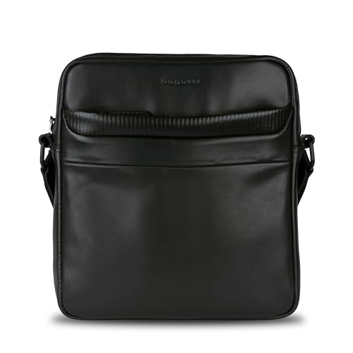 Sac bandoulière bugatti Joel en cuir noir pour organiser vos affaires
