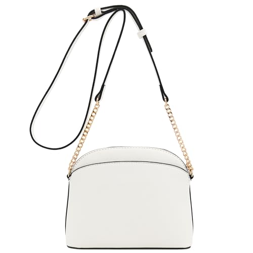 Image of FashionPuzzle Saffiano Small Dome Crossbody bag with Chain Strap