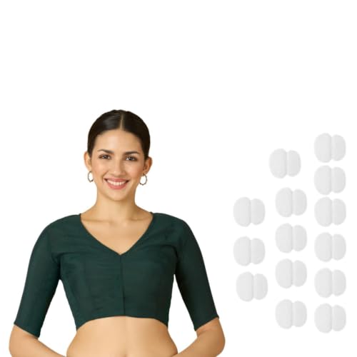 Image of Studio Shringaar Women's Cotton Stretchable (Smocked) Readymade Saree Blouse
