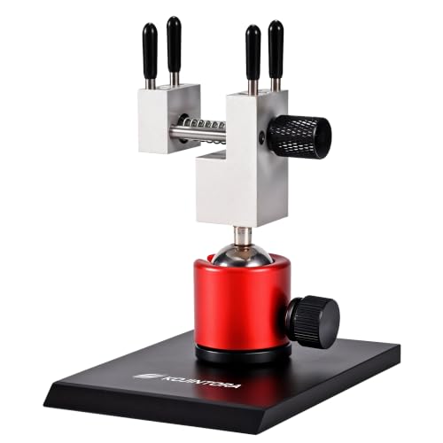 KojinTora Mini Vise Table Top Clamp - Small Bench Vice for Hobby Jewelers - Adjustable Aluminum Alloy 360 Rotatable with 0-2.48 Clamping Range for Jewelry Making DIY Projects Crafts Repair Tool