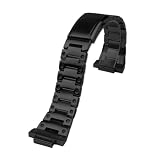Cinturino in acciaio inossidabile solido compatibile con orologio Casio G-Shock GM110 GM-110B GM-110G cinturino for in bracciale catena(Black)