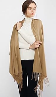 RIIQIICHY Women's Scarf Pashmina Shawls and Wraps for Evening Dress Bridesmaid Wedding Bridal Winter Warm Long Large Scarves