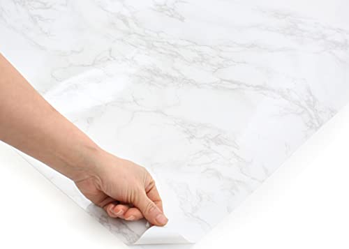 Papel pintado de mármol brillante ROSEROSA PGS408 autoadhesivo para encimeras de cocina 5