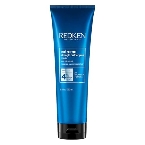 Redken | Mascarilla Reparadora con Proteínas para Cabello Dañado, Extreme Strength builder plus, Formato 250 ml