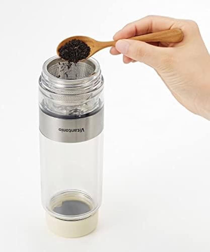 ビタントニオ ツイスティー Vitantonio TWISTEA [ クリーム/VTW-10 ] ティーボトル 茶こし dwos6rj Amazon｜ビタントニオ ツイスティー Vitantonio TWISTEA