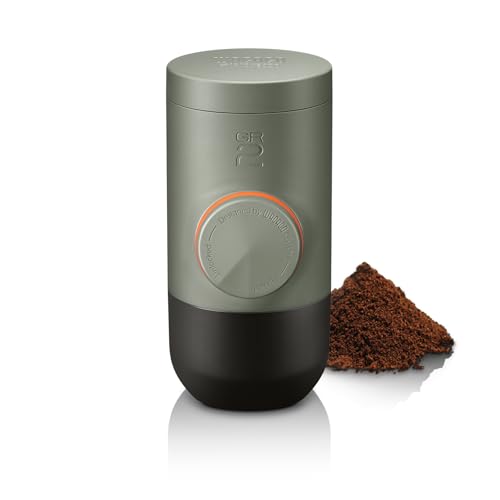 WACACO Minipresso GR2 Espresso Machine Compatible Ground Coffee, Portable Coffee Maker 18 Bar...